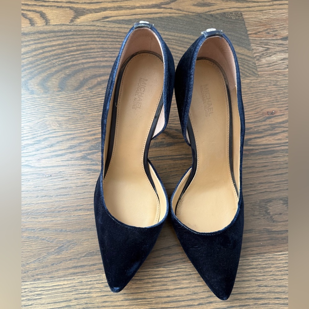Michael Kors Blue Velvet  Heels